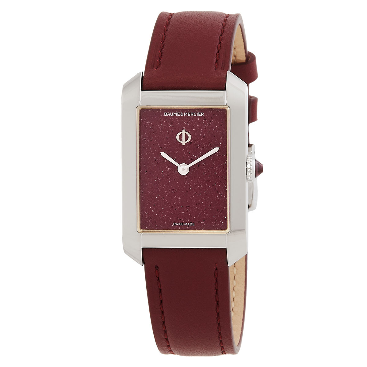 Baume et Mercier Hampton Red Dial Ladies Watch M0A10673