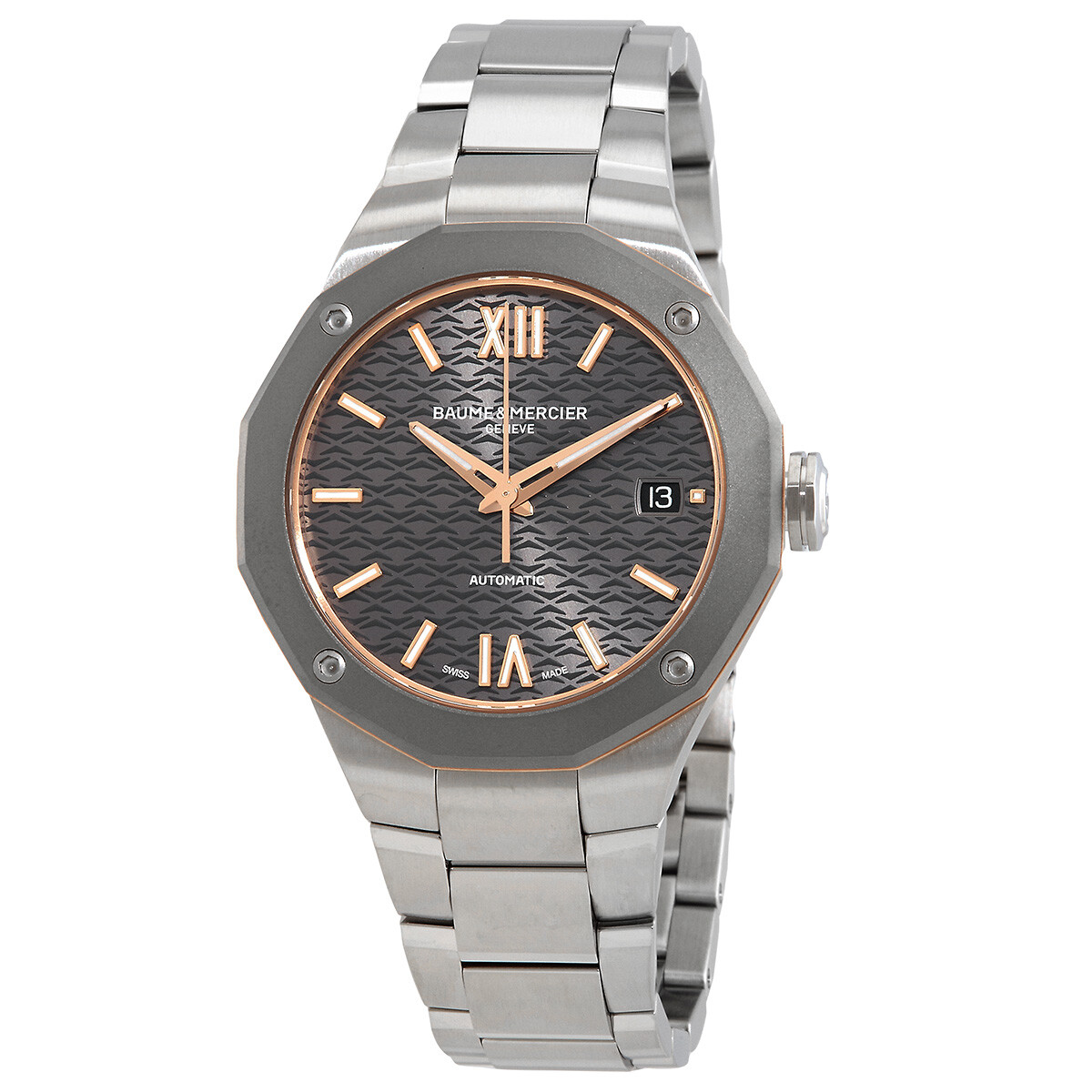 Baume et Mercier Riviera Automatic Grey Dial Unisex Watch M0A10661