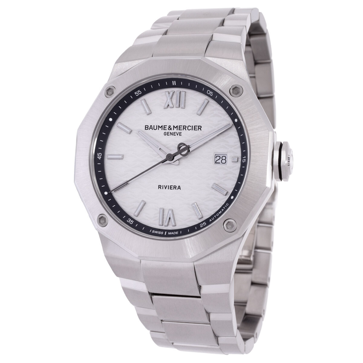 Baume et Mercier Riviera Automatic Silver Dial Men's Watch 10829