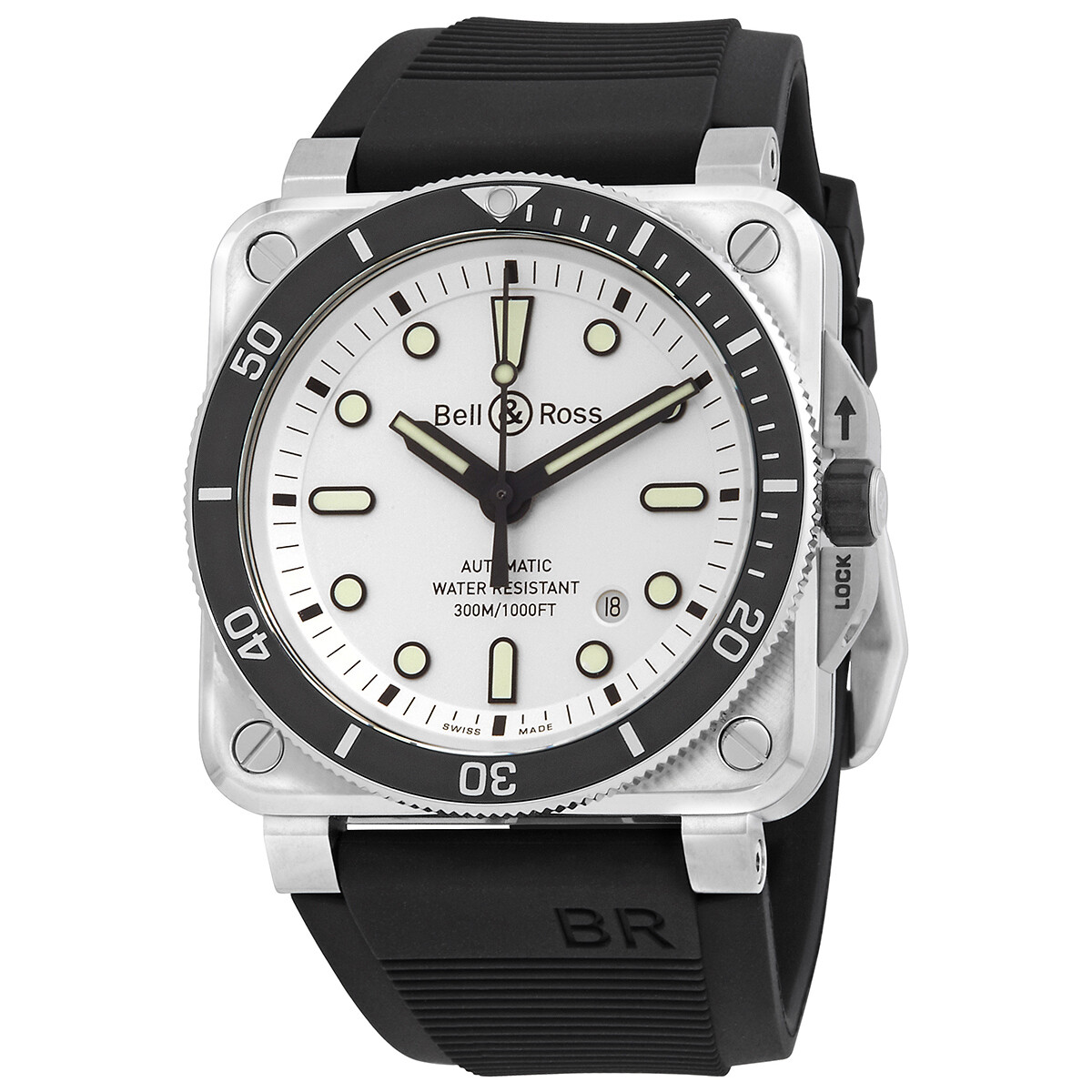 Bell And Ross BR 03 Phantom Automatic Black Dial Men's Watch BR03A