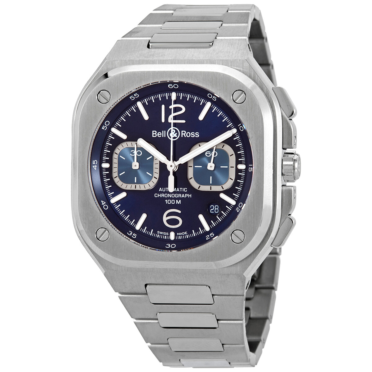 Bell and Ross Chronograph Automatic Blue Dial Men's Watch BR05C-BU-ST/SST