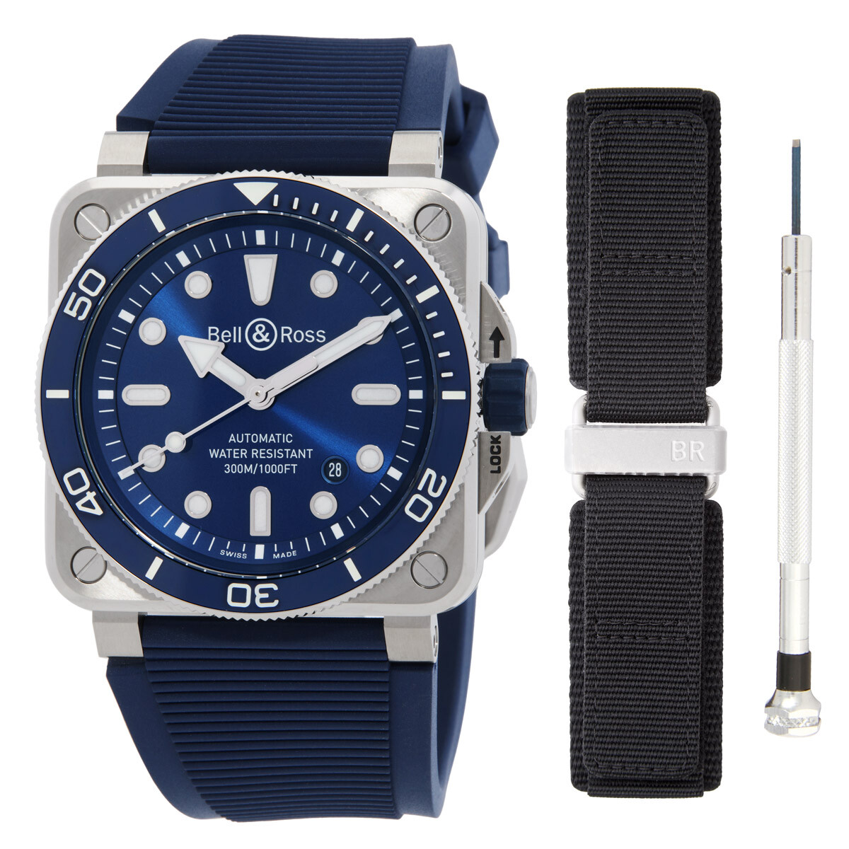 Bell And Ross Urban Chronograph Automatic Black Dial Men's Watch