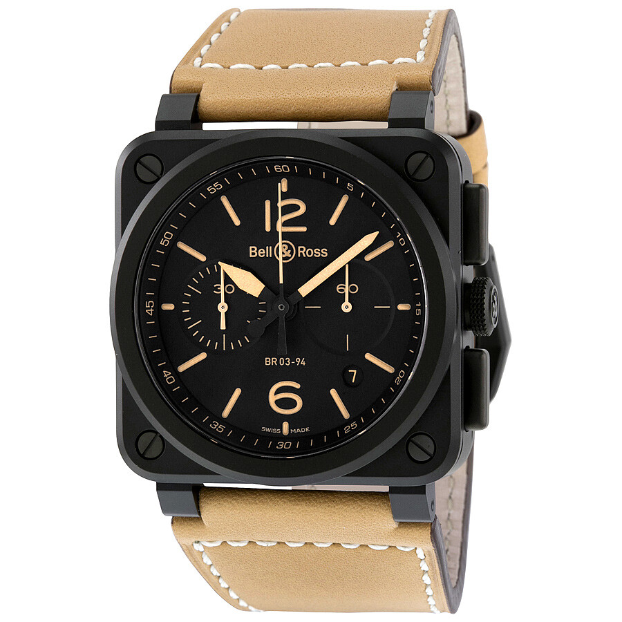 Bell and Ross Heritage Automatic Chronograph Men's Watch BR0394-HERI-CE
