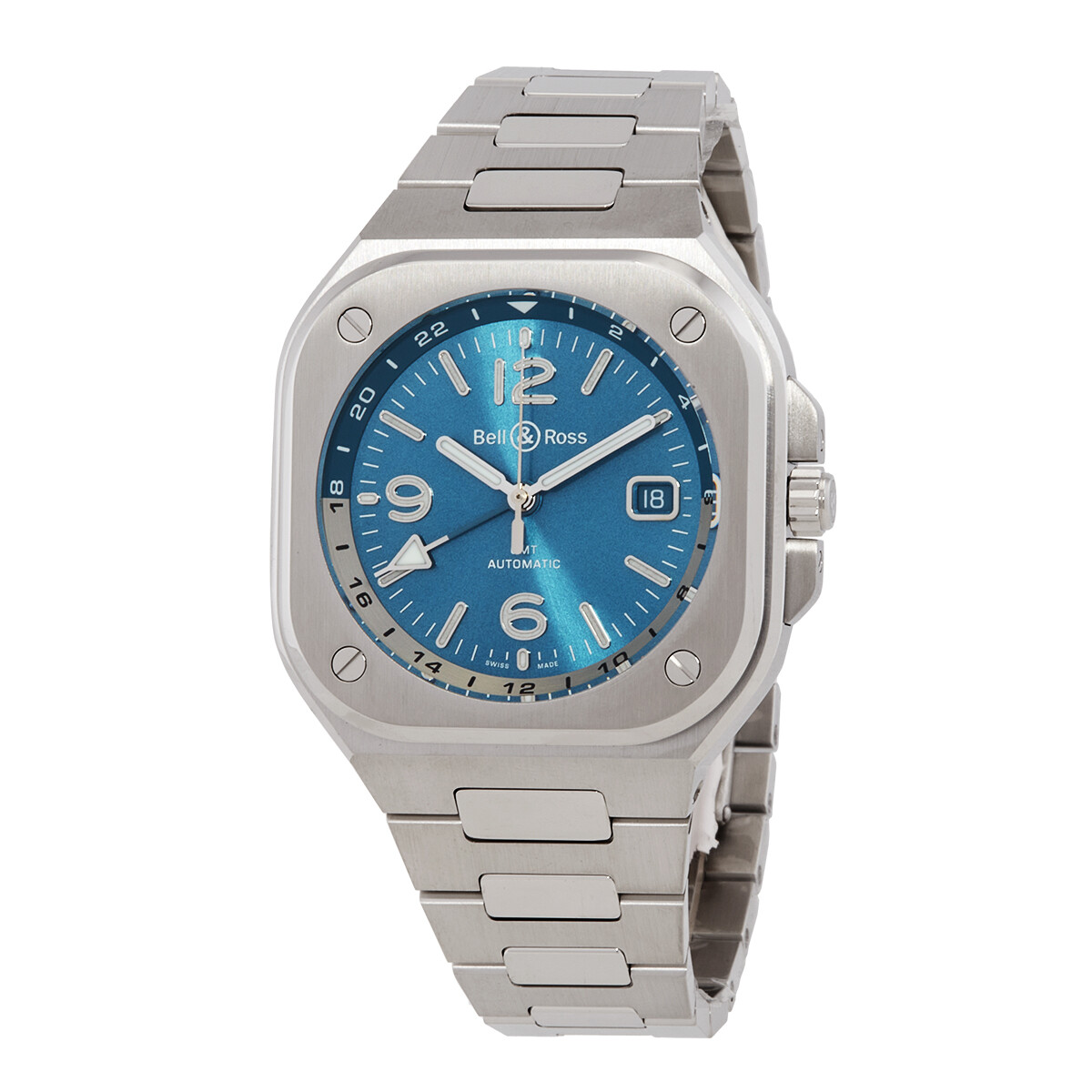 Bell and Ross Sky Blue BR 05 Automatic Blue Dial Men's Watch BR05GPBSTSST