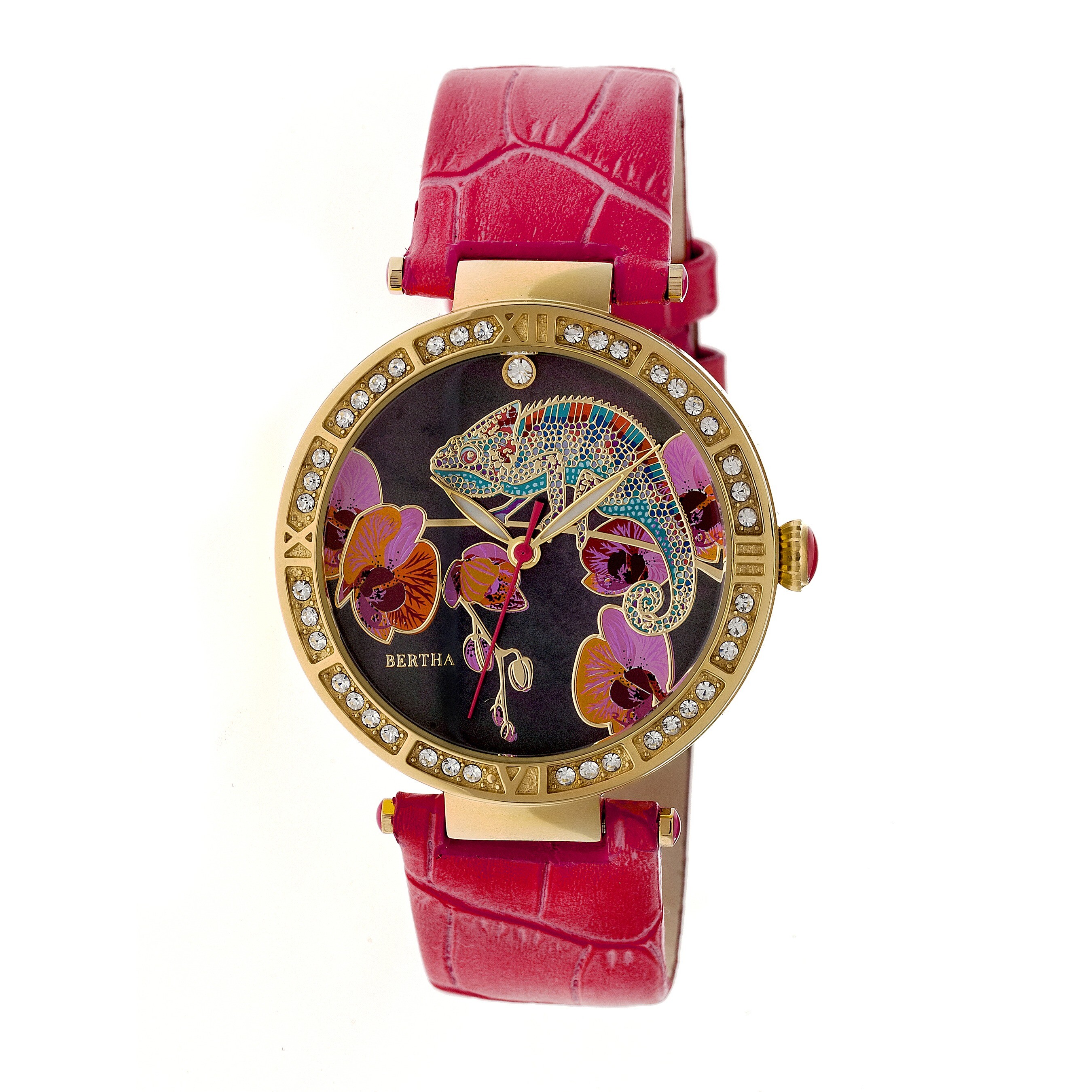 Bertha Camilla Crystal Black Chameleon Dial Ladies Watch BTHBR6205