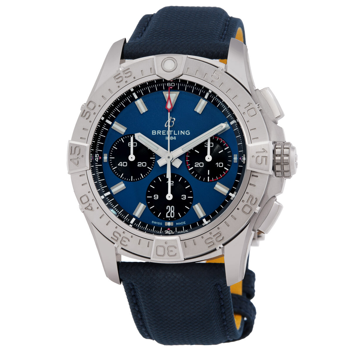 Breitling Avenger 42 Chronograph Automatic Chronometer Blue Dial Men's Watch AB0146101C1X1