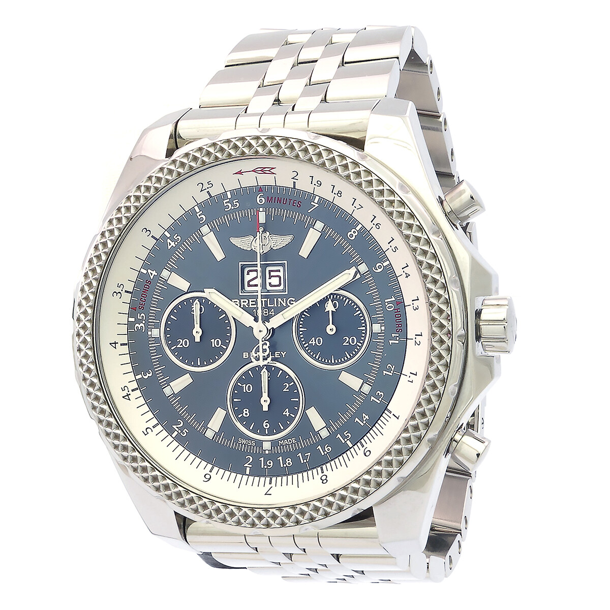 Breitling Bentley 6.75 Chronograph Automatic Grey Dial Men's Watch A4436212/F544.990A
