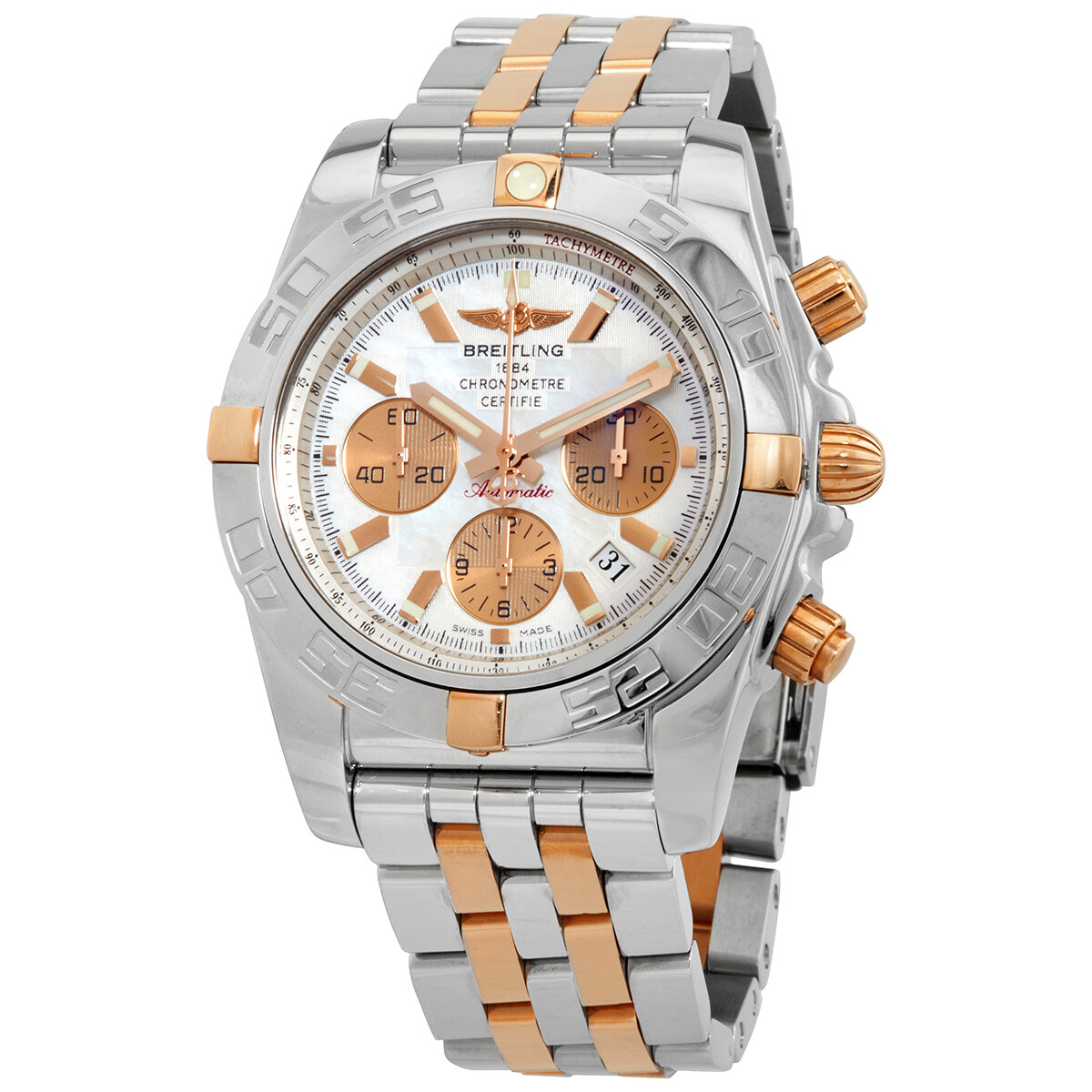 Breitling Chronomat 44 Chronograph Automatic Men's Two Tone Watch IB011012/A697.375C