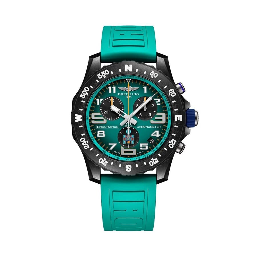 Breitling Endurance Pro Chronograph Quartz Chronometer Green Dial Men's Watch X823101K1C1S1