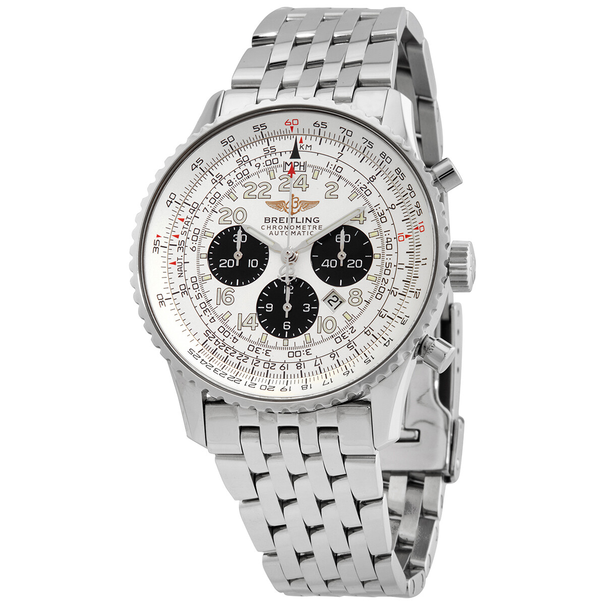 Breitling Navitimer Chronograph Automatic Silver Dial Men's Watch A2332212/G533.442A