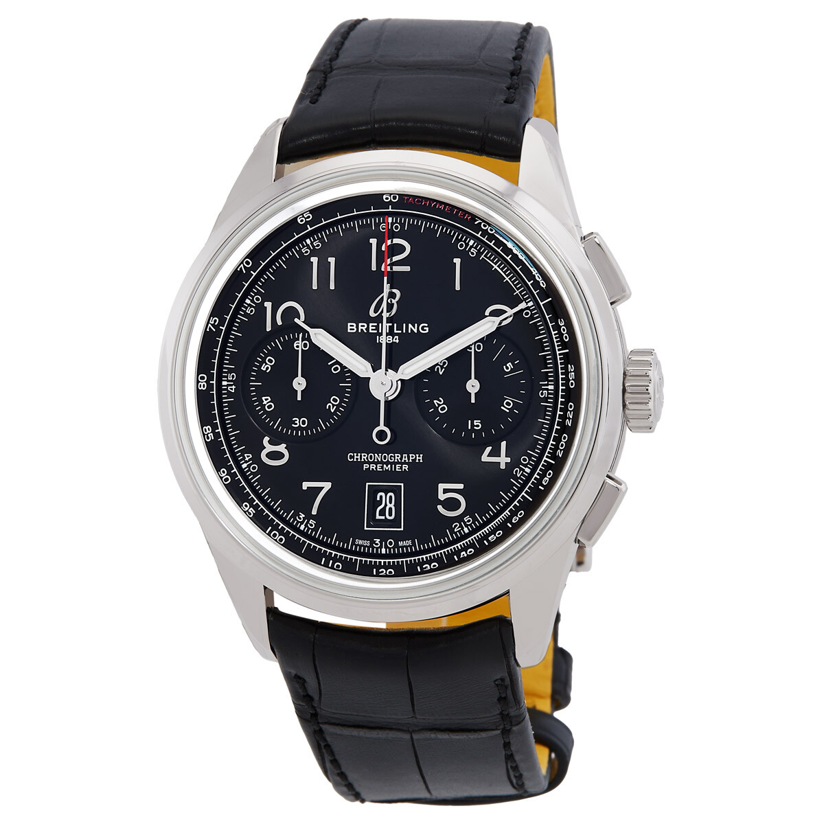 Breitling Premier B01 Chronograph Automatic Black Dial Men's Watch AB0145221B1P2