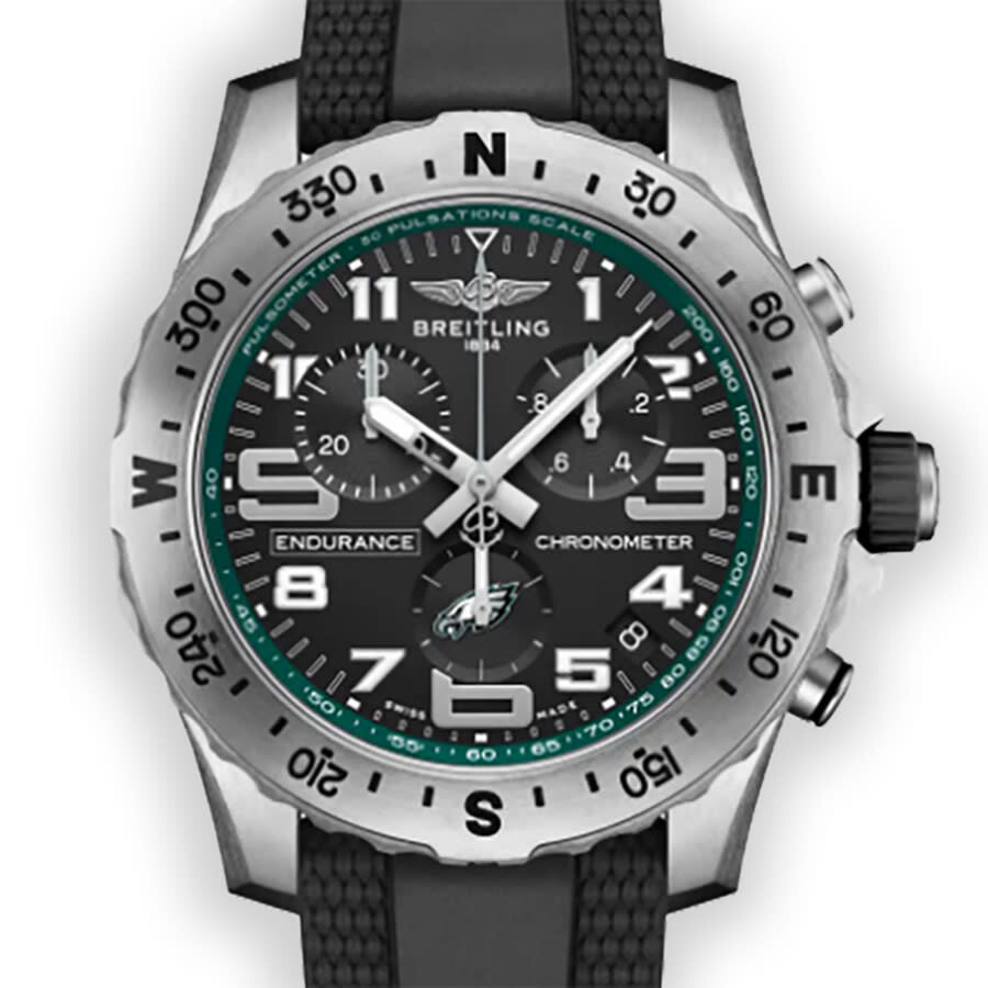 Breitling Professional Chronograph Quartz Chronometer Black Dial Men's Watch E823106A1B6S1
