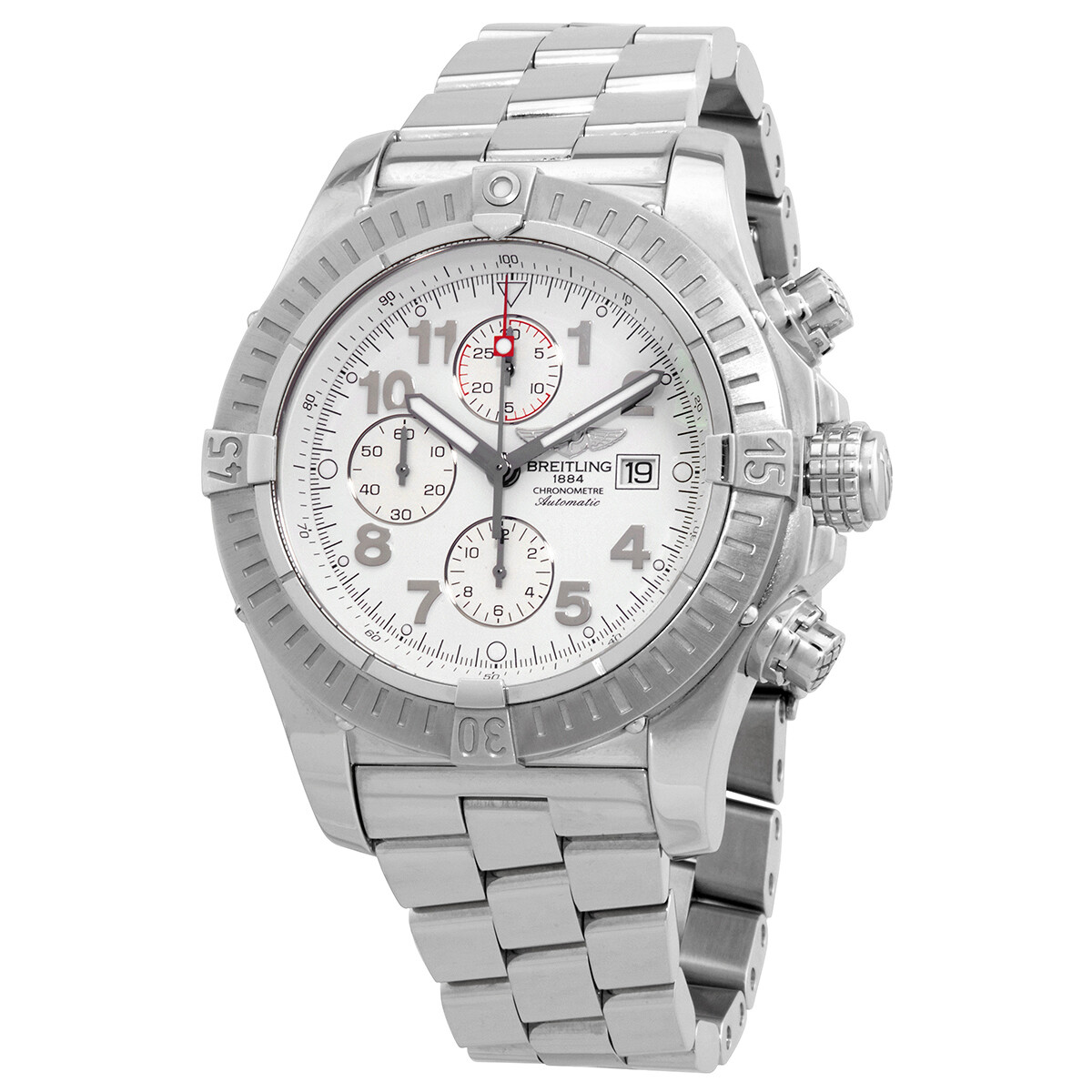 Breitling Super Avenger Chronograph Automatic White Dial Men's Watch A1337011/A562.135A