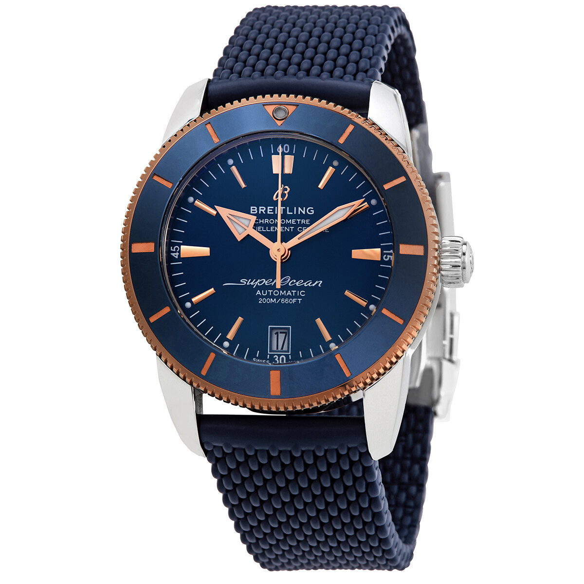 Breitling Superocean 42mm Heritage B20 Automatic Blue Dial Watch UB2010161C1S1