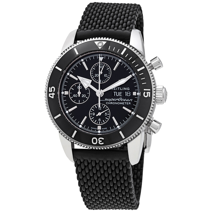 Breitling Superocean Heritage II Chronograph Automatic Chronometer Black Dial Men's Watch A13313121B1S1