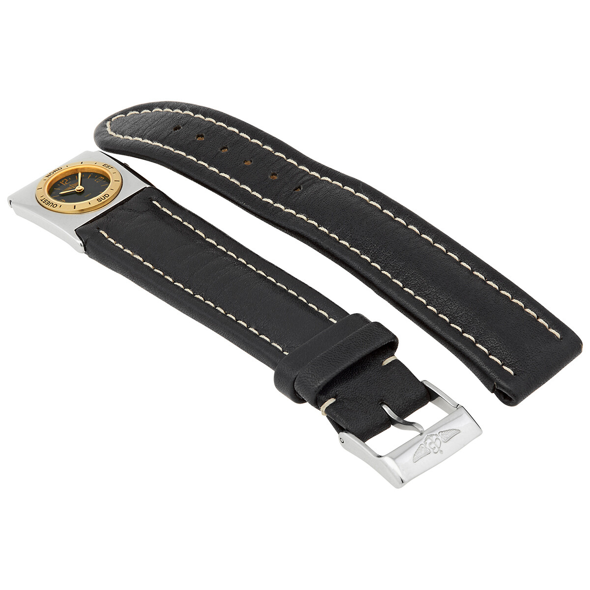 Breitling Unisex 20 mm Leather Watch Band B6107211/C190.159X.A18 BK