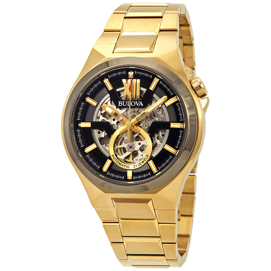 Bulova Classic Automatic Black Dial Men's Watch 98A178