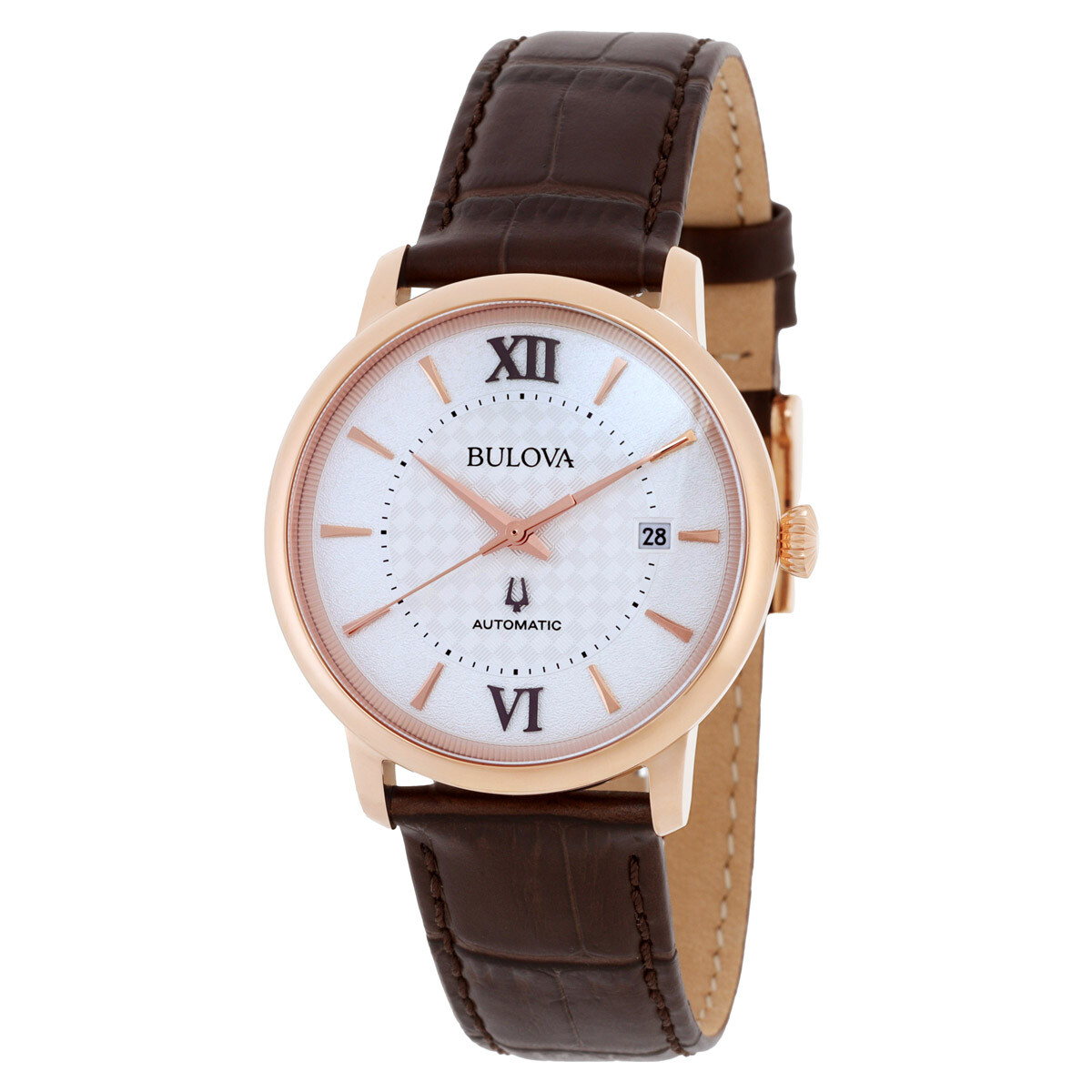 Bulova Hudson Quartz Silver-Tone Dial Men's Watch 97B225