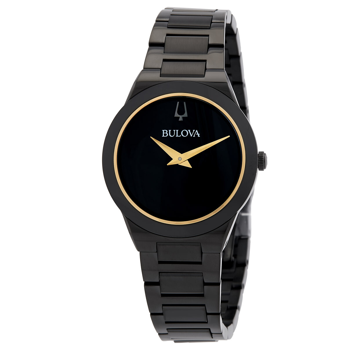 Bulova Millennia Quartz Black Dial Ladies Watch 98L314