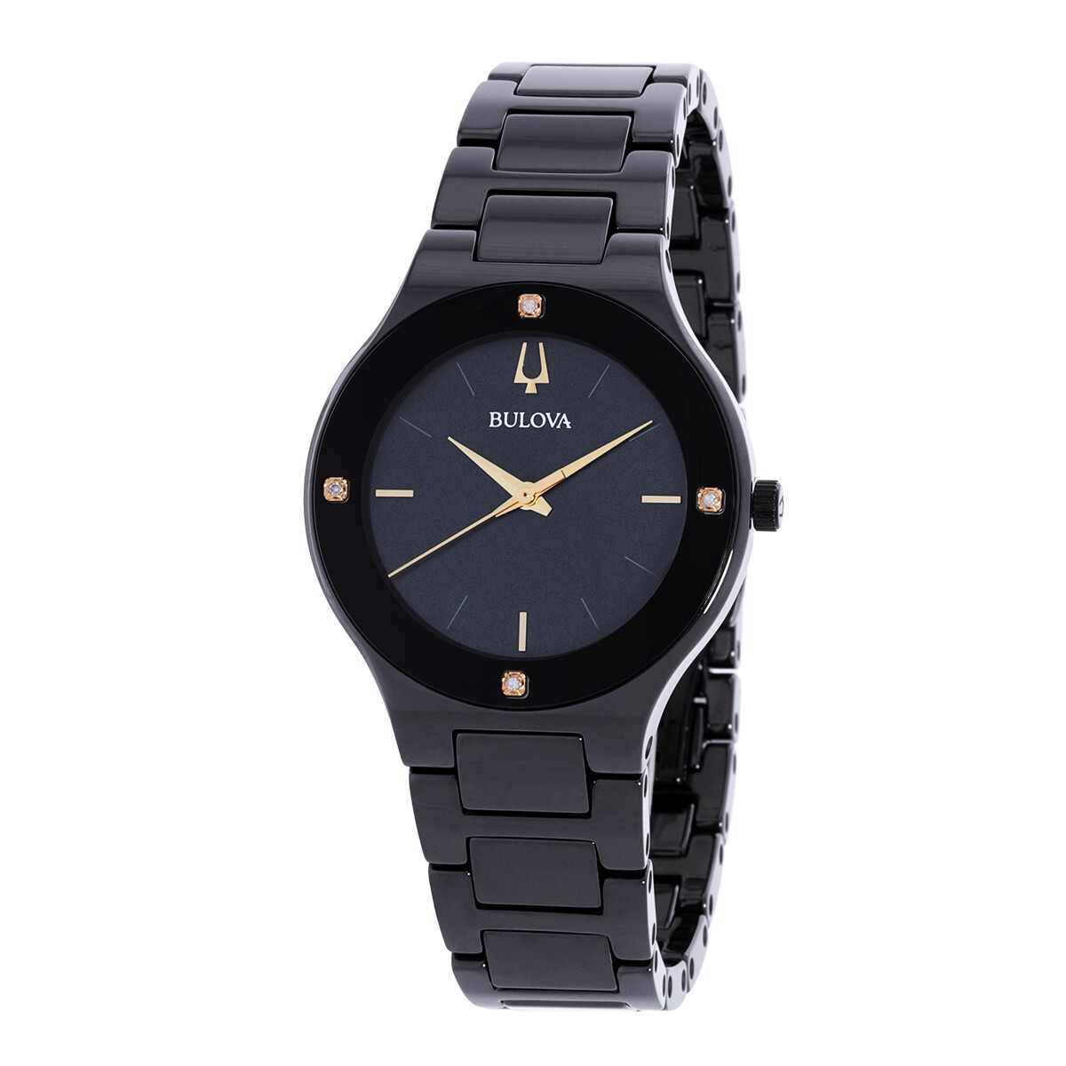 Bulova Millennia Quartz Black Mother of Pearl Dial Ladies Watch 98R293