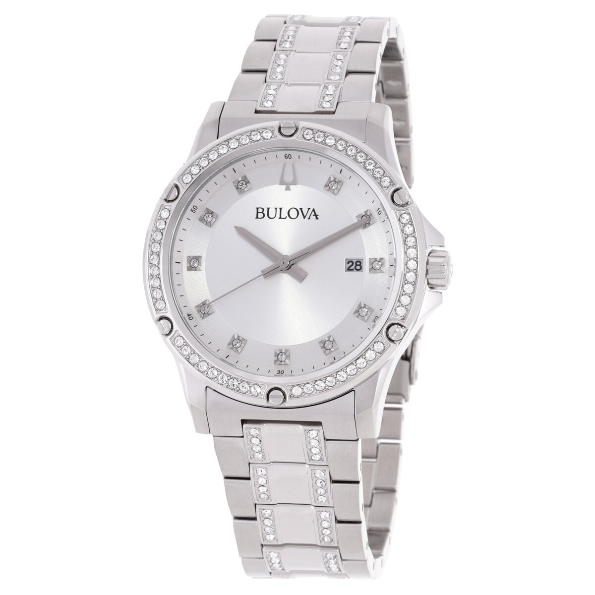 Bulova Quartz Diamond Crystal Men's Watch 96K114