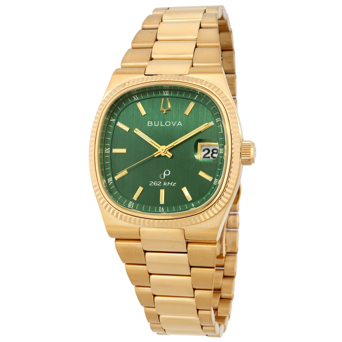 Bulova Super Seville Quartz Green Dial Men's Watch 97B237