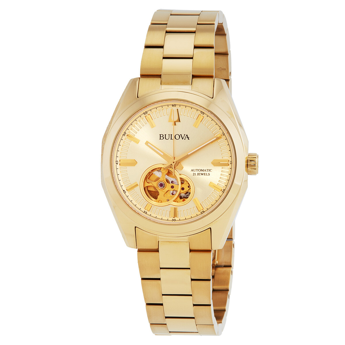 Bulova Surveyor Automatic Champagne Dial Men's Watch 97A182