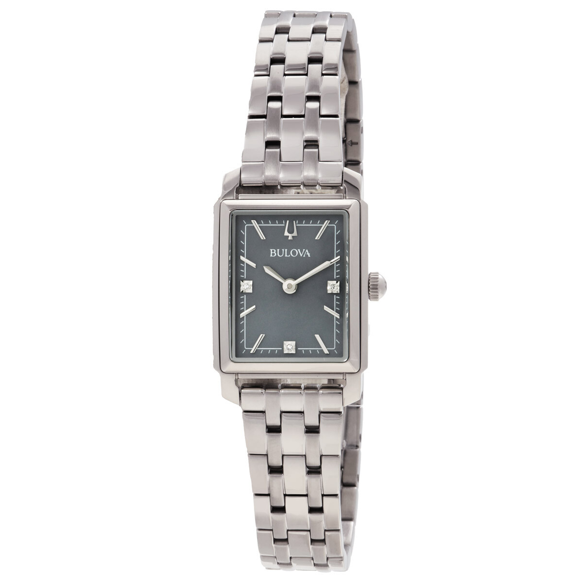Bulova Sutton Quartz Grey Dial Ladies Watch 96P252