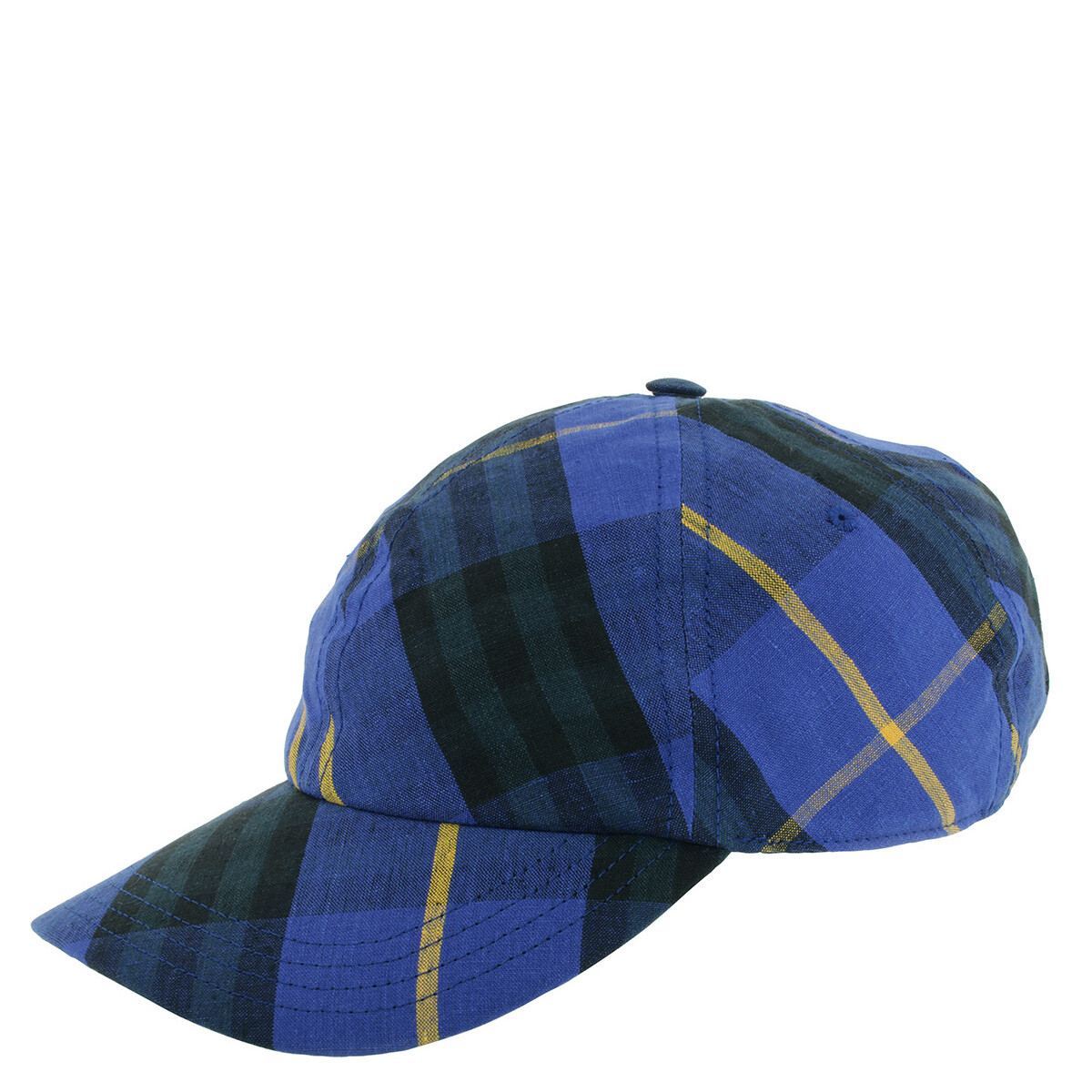 BURBERRY Genuine Goat Fur Pilot Cap Size M NWT Check Wool Trapper Cap in Knight blue - Men | Burberry® Official main image 2