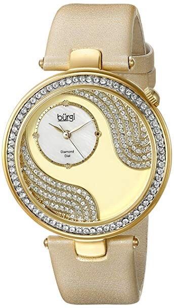 Burgi Pave Design Quartz Ladies Watch BUR155YG
