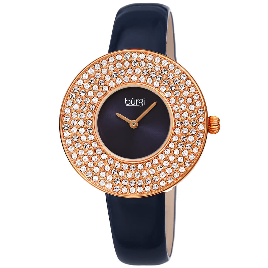 Burgi Quartz Blue Dial Ladies Watch BUR272BU
