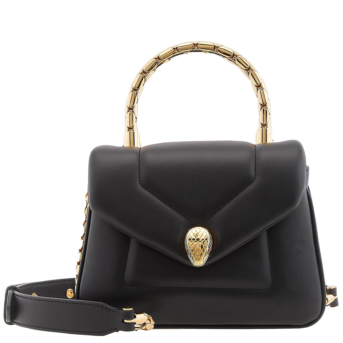 Bvlgari Blue Serpenti Forever East-West Leather Shoulder Bag