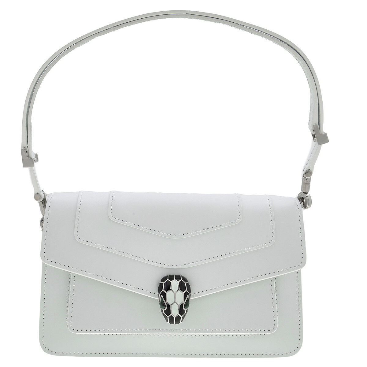 Bvlgari Gold Mini Serpenti Forever Leather Top Handle Bag 293688