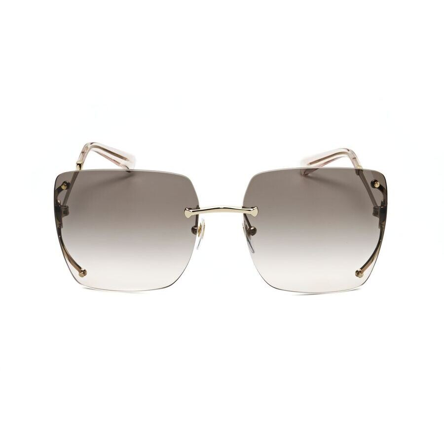 Bvlgari Light Brown Mirror Flash Cat Eye Ladies Sunglasses 