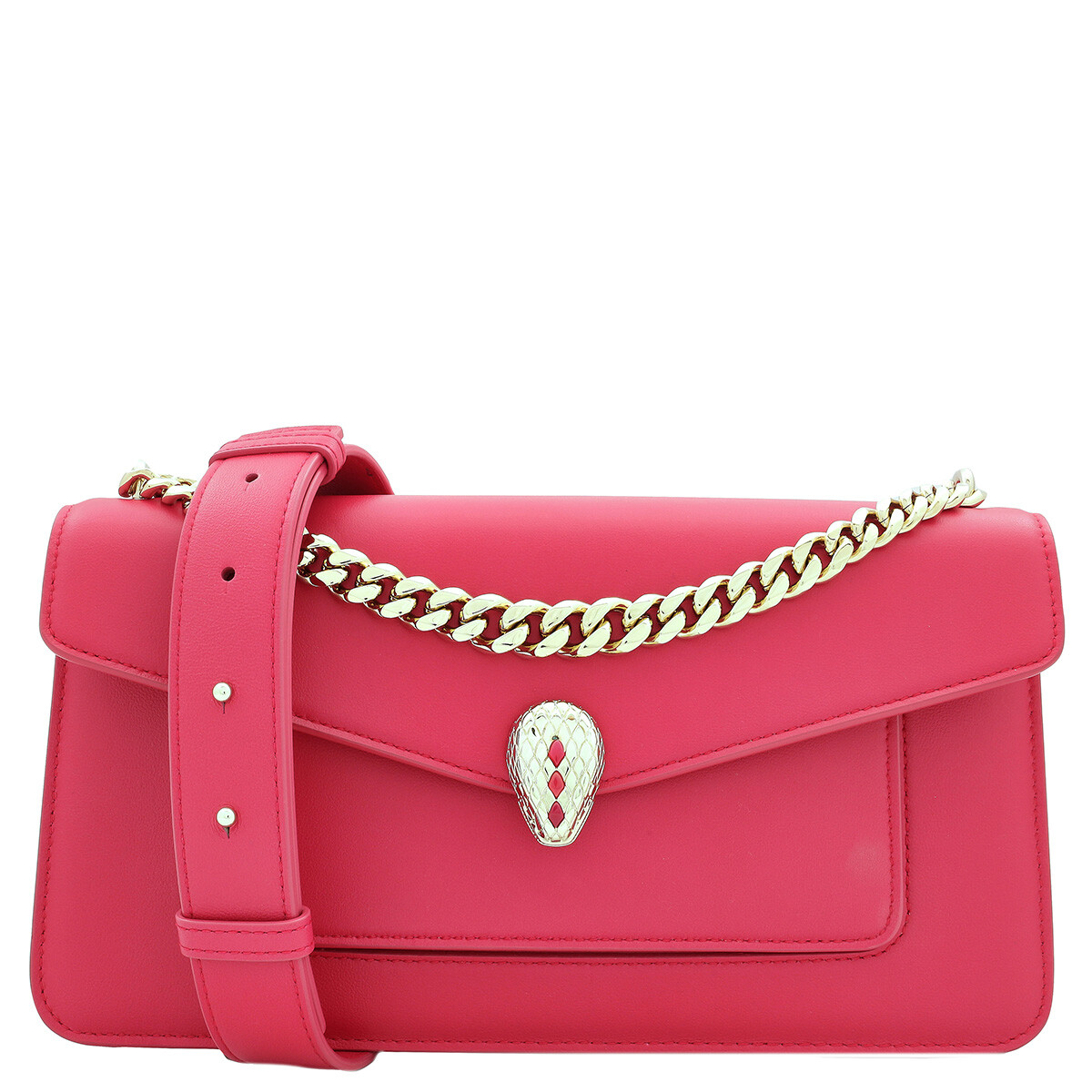 Bvlgari Blue Serpenti Forever East-West Leather Shoulder Bag