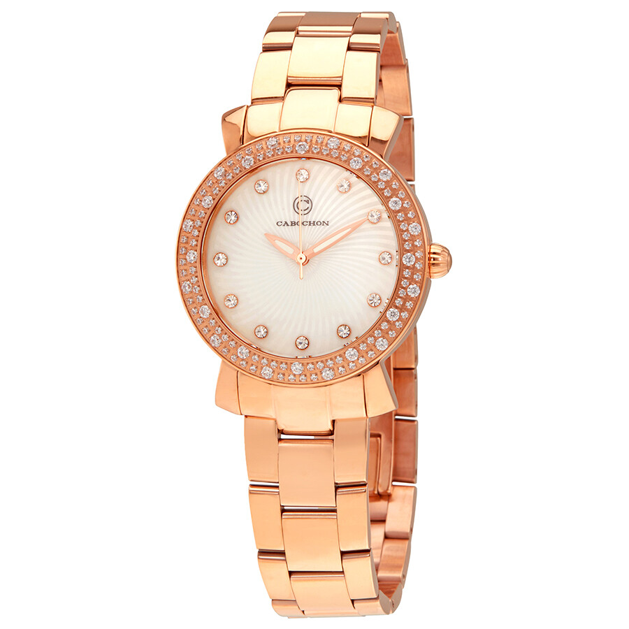 Cabochon Carmel Crystal Ladies Watch CABOCHON-16604-RG-22