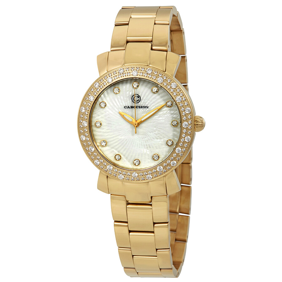 Cabochon Carmel Crystal Markers Ladies Watch CABOCHON-16604-22