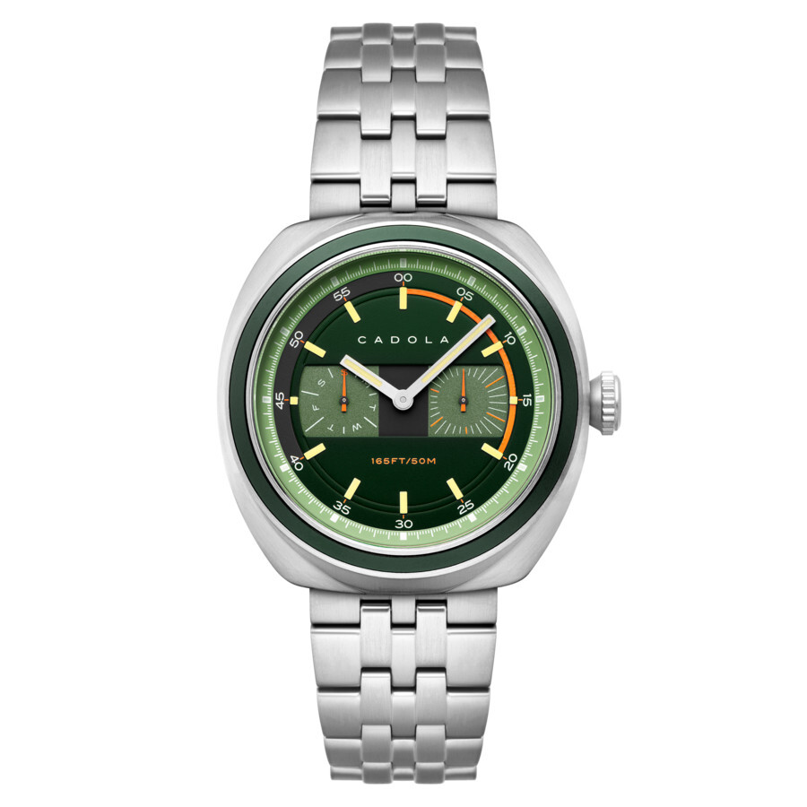 Cadola Giulia GMT Quartz Green Dial Men's Watch CD-1043-22