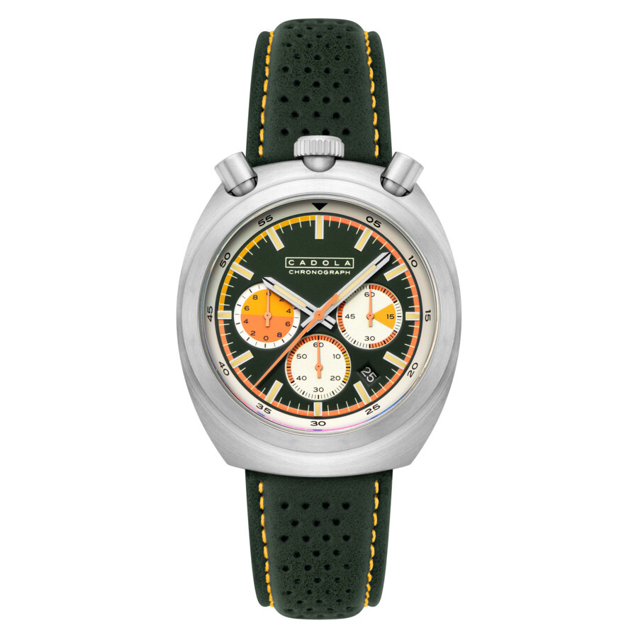 Cadola Testa Di Toro Chronograph Quartz Green Dial Men's Watch CD-1058-03