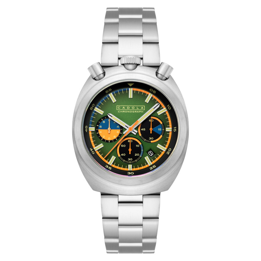 Cadola Testa Di Toro Chronograph Quartz Green Dial Men's Watch CD-1058-44