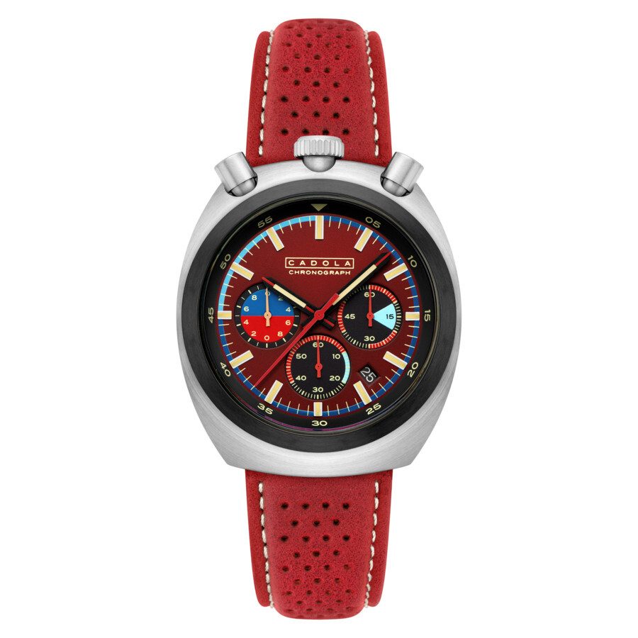 Cadola Testa Di Toro Chronograph Quartz Red Dial Men's Watch CD-1058-05