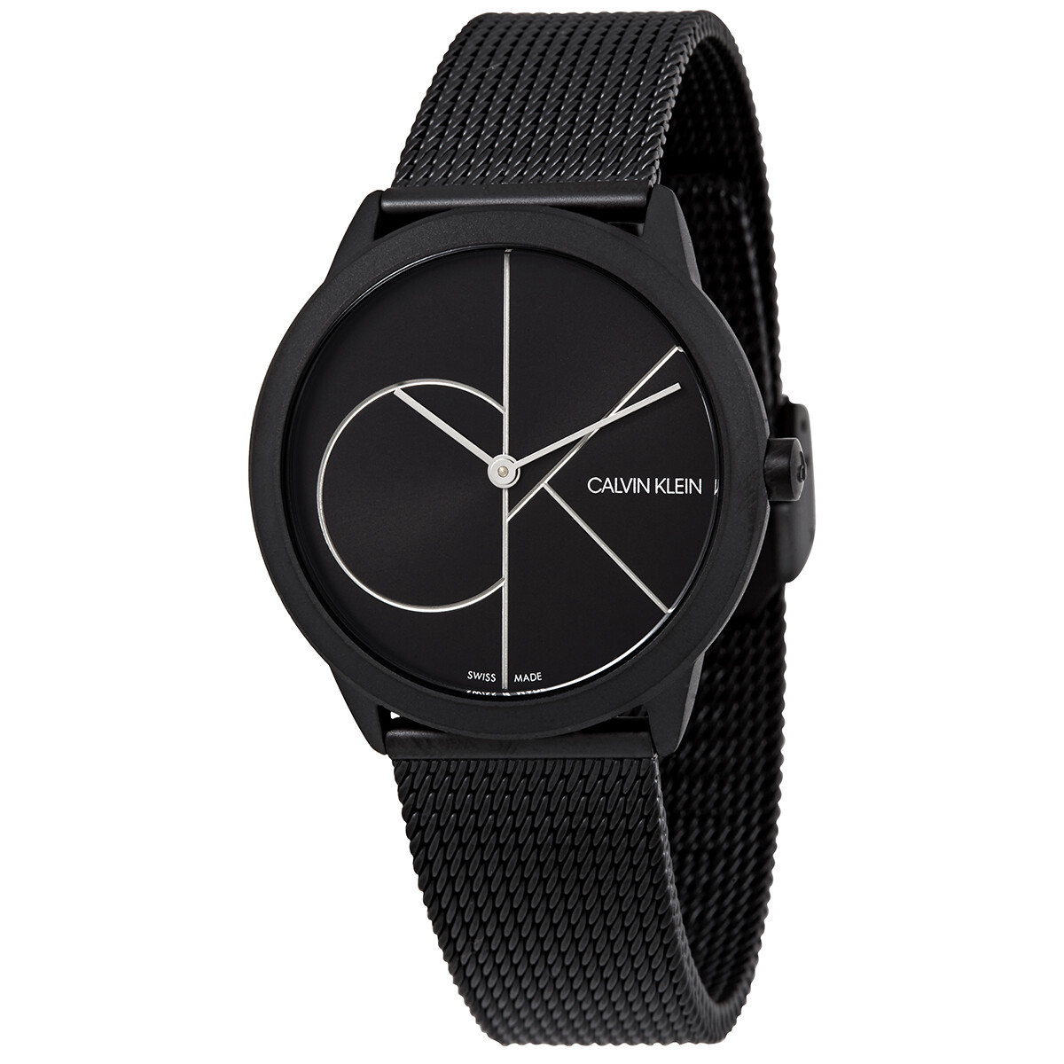 Calvin Klein Minimal Quartz Black Dial Ladies Watch K3M5245X