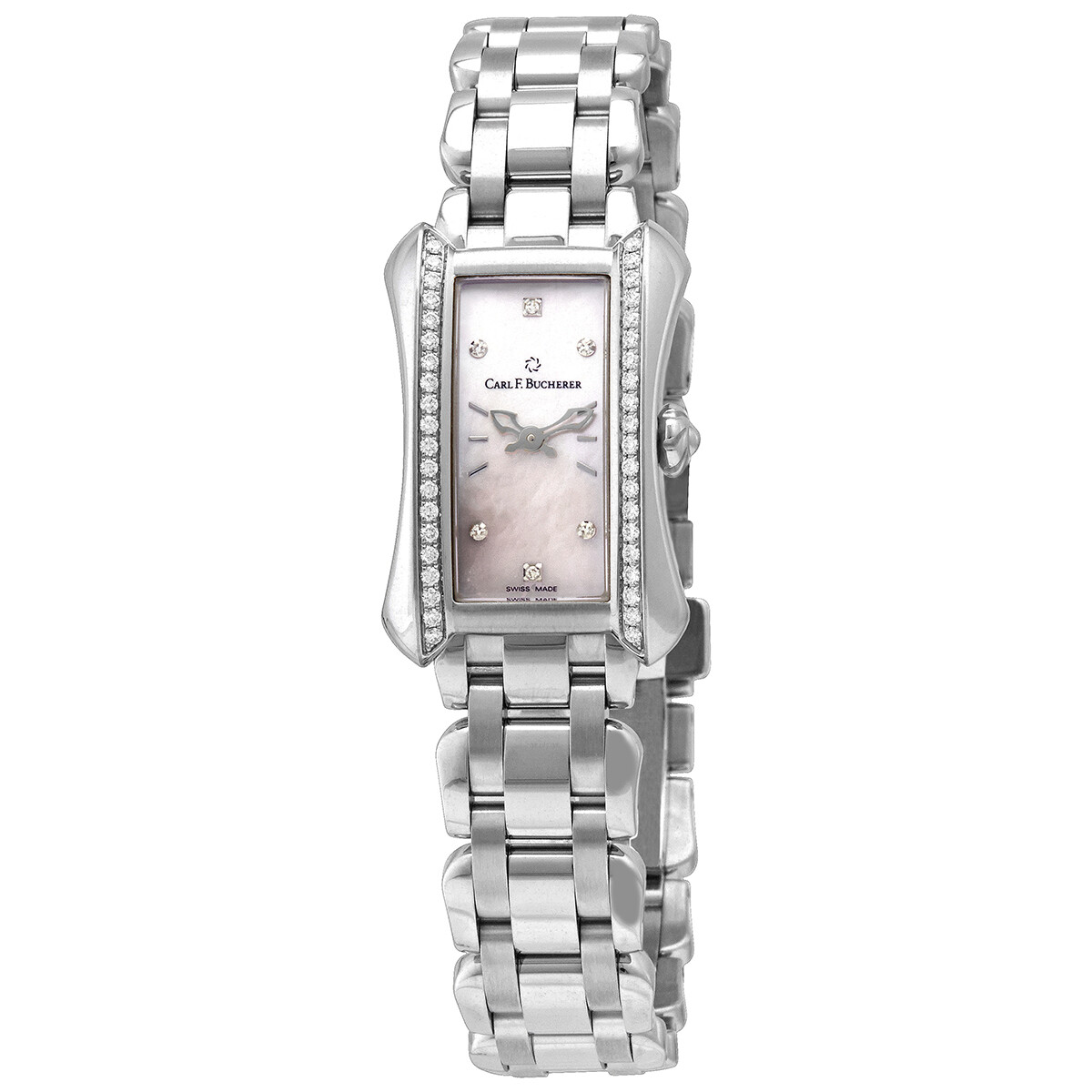 Carl F. Bucherer Alacria Princess Quartz Diamond White Mother of Pearl Dial Ladies Watch 00.10703.08.77.31