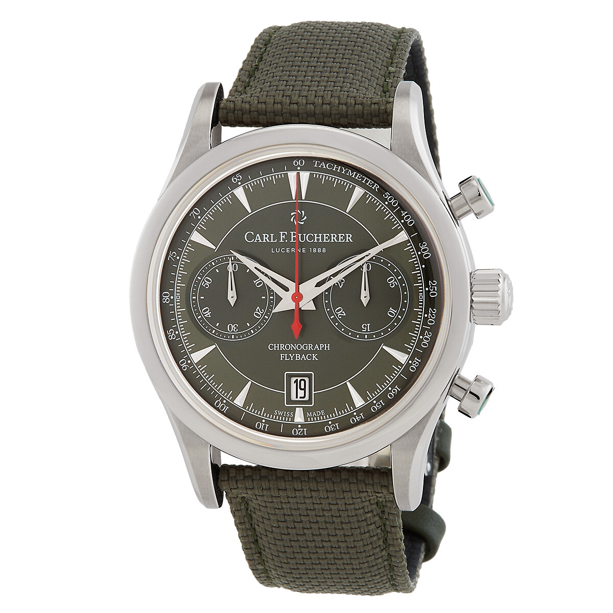 Carl F. Bucherer Manero Chronograph Automatic Green Dial Men's Watch 00.10919.08.93.98