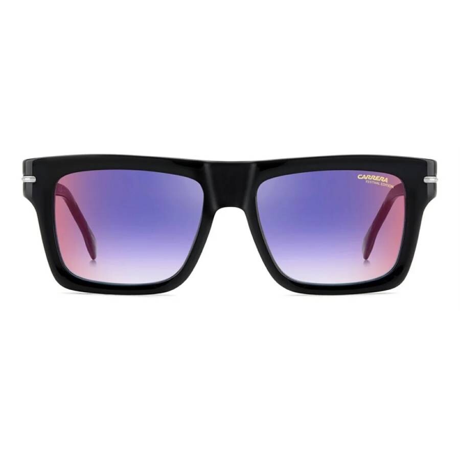 Carrera Blue Shaded Red Square Men's Sunglasses CARRERA 305/S 0807/YB 54 Carrera Blue Shaded Red Square Men's Sunglasses CARRERA 305/S 0807/YB 54