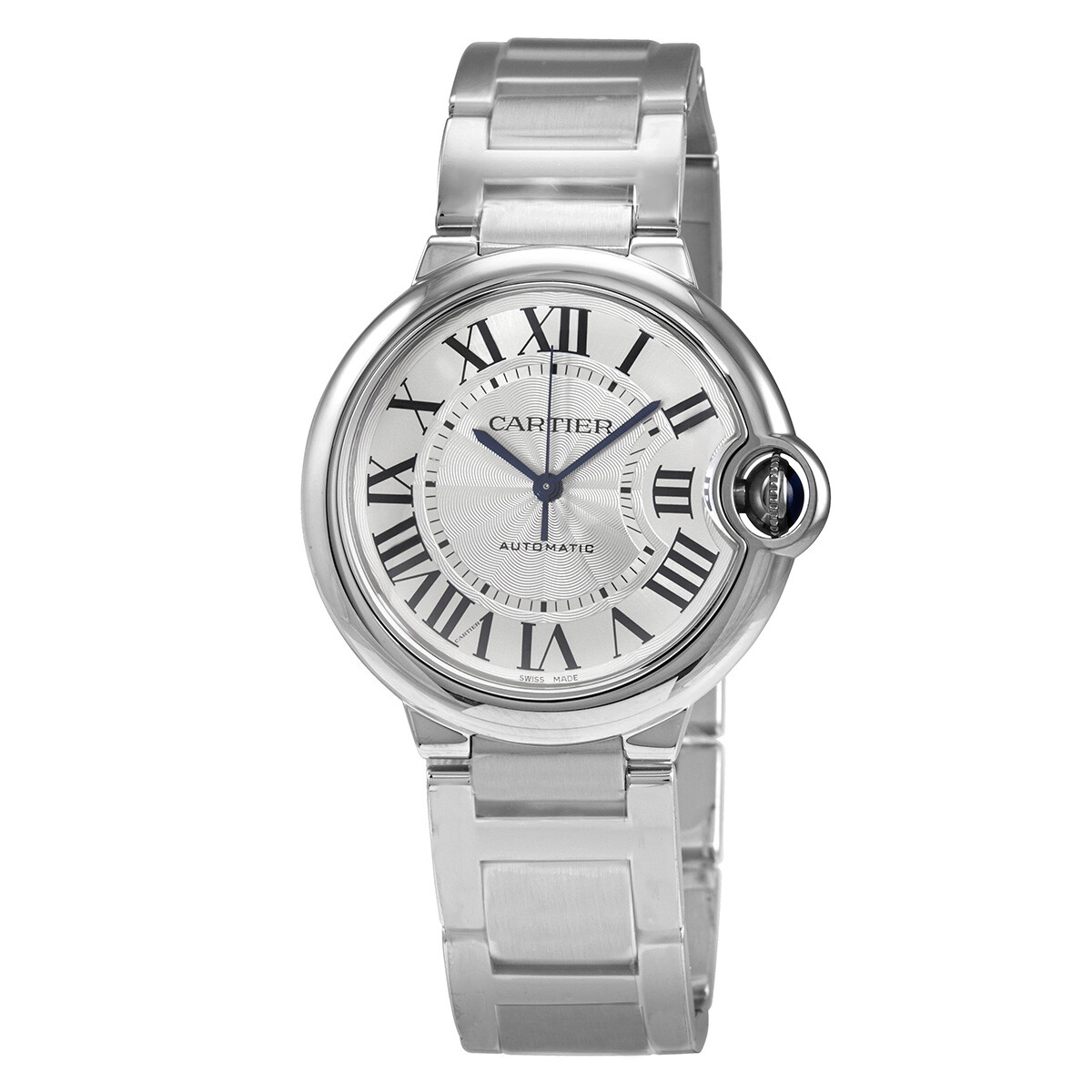 Cartier Ballon Bleu 36mm Automatic Silver Dial Watch WSBB0048