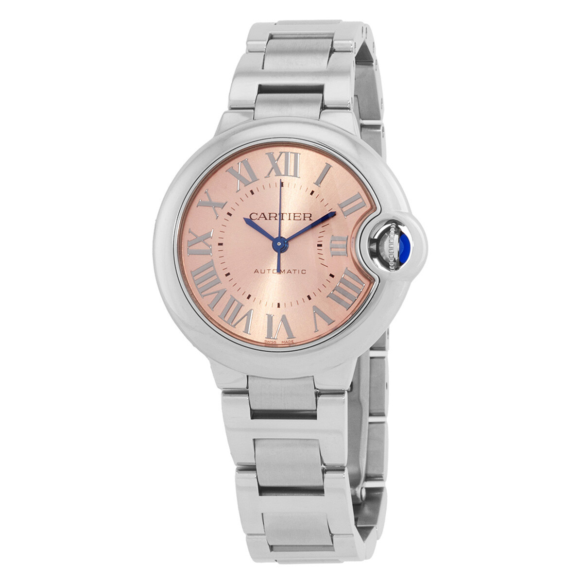 Cartier Ballon Bleu Automatic Pink Dial Ladies Watch WSBB0068