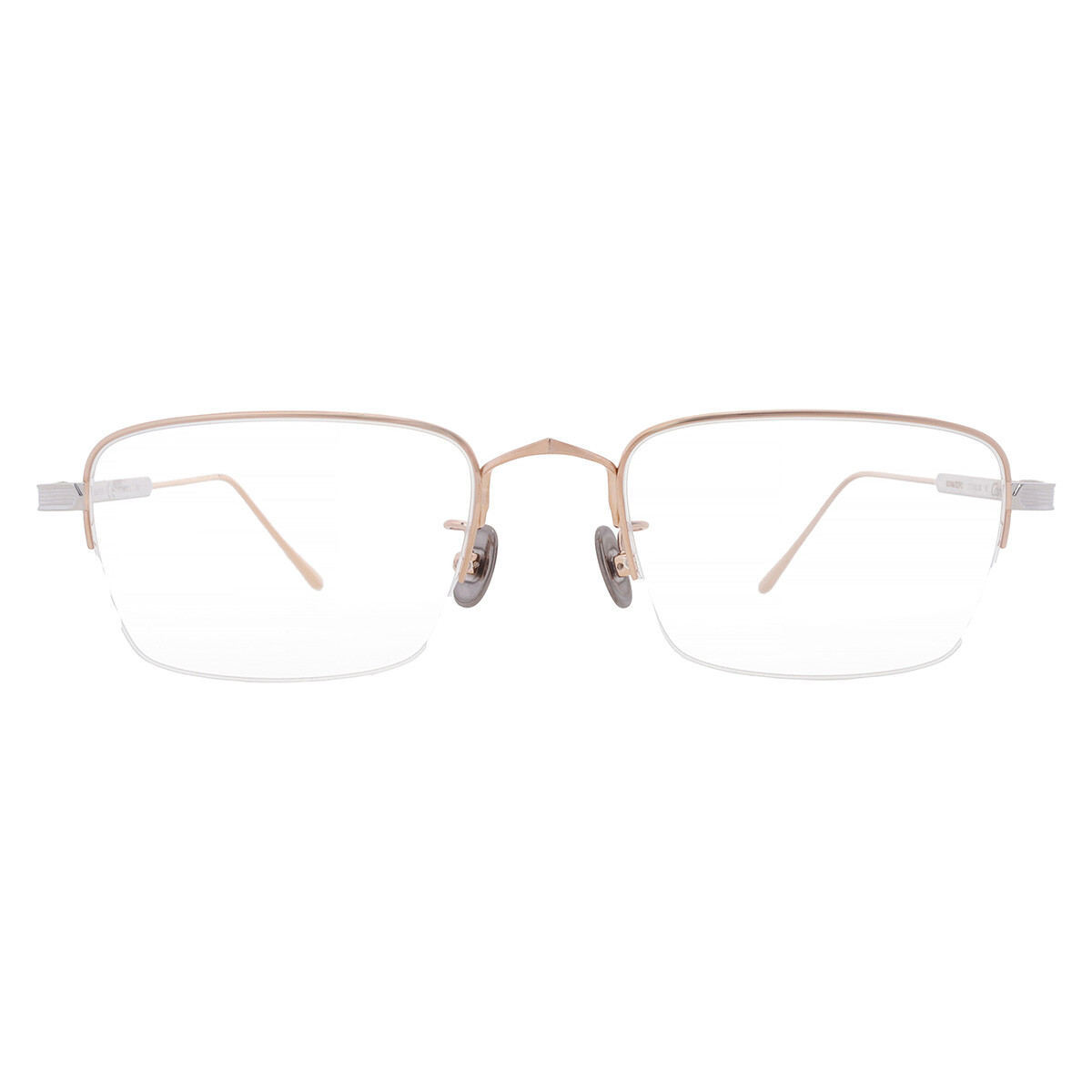 Cartier Demo Rectangular Unisex Eyeglasses CT0037O 003 57