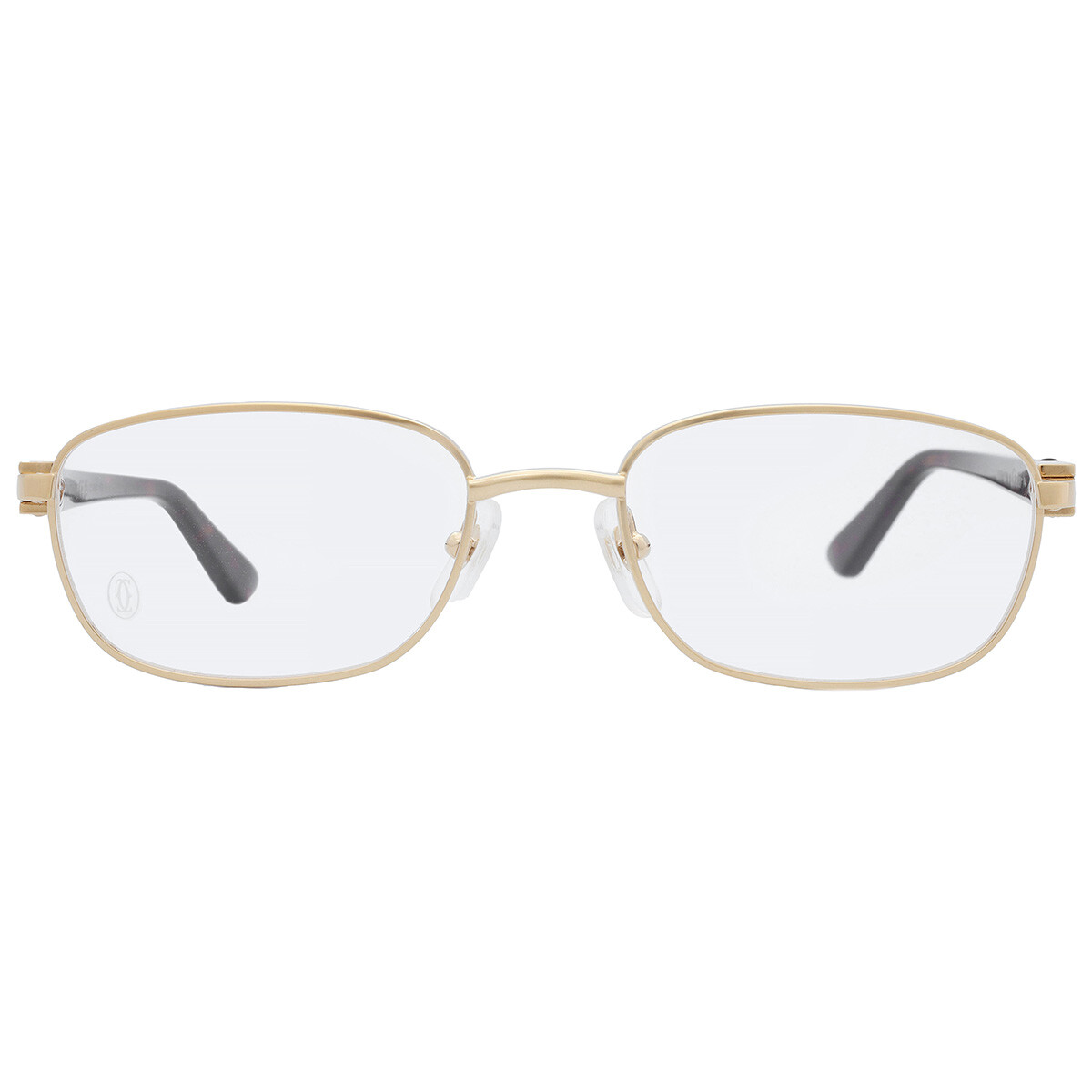 Cartier C Decor Demo Rectangular Unisex Eyeglasses CT0057O 001 52