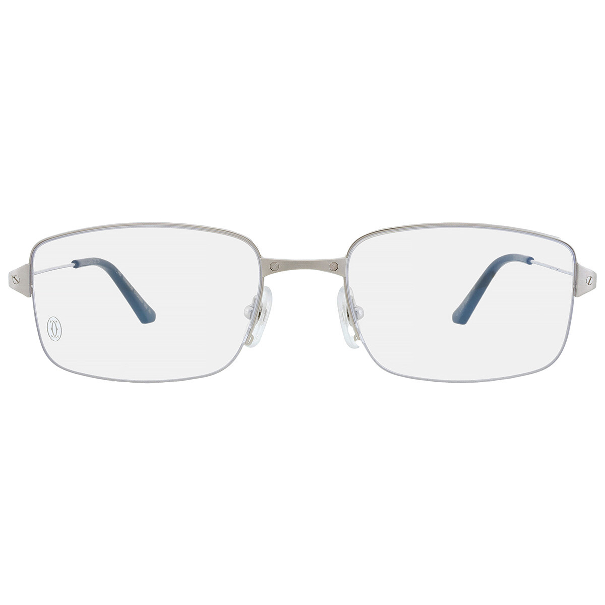 Cartier C Decor Demo Rectangular Unisex Eyeglasses CT0057O 001 52